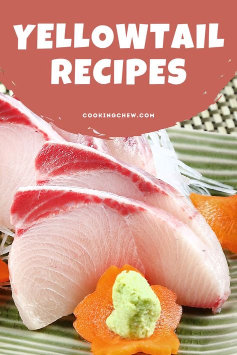 We present the best yellowtail recipes, including our top 5 favorites, helpful tips for using yellowtail fish, and the best places to find the freshest fish around. Yellow Tail Fish Recipe, Yellowtail Fish Recipes, Yellowtail Snapper Recipe, Yellowtail Recipe, Filet Recipes, Sushi Vinegar, Snapper Recipes, Fish Wrap, Miso Glaze