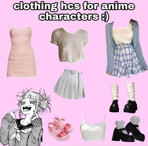 Himiko Toga Inspired Outfits, Himiko Toga Outfit Ideas, Toga Headcanons, Mha Outfits, Toga Outfit, Character Headcanons, Head Cannons, Outfit Anime, Toga Himiko