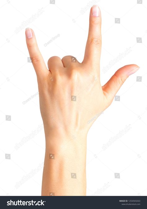 Female hand showing rock n roll sign or giving the devil horns gesture. Isolated with clipping path. rock#roll#sign#Female Rock And Roll Sign, Finger Pointing, Woman Hand, Devil Horns, Rock Hand, Index Finger, Rock Roll, Rock N, Royalty Free Photos