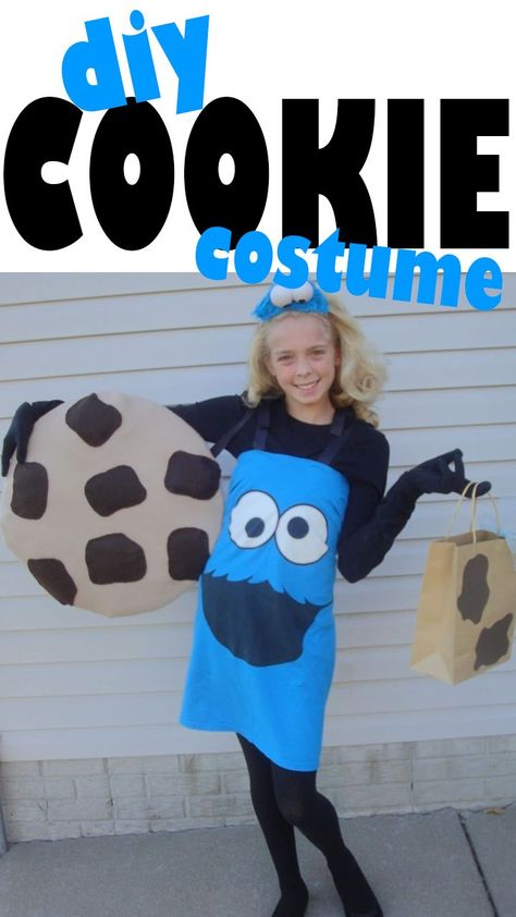 Cookie Costume Diy, Cookie Halloween Costume, Costume Contest Winner, Cookie Halloween, Cookie Monster Costume, Cookie Costume, Monster Costume, Diy Chocolate, Halloween Costume Idea