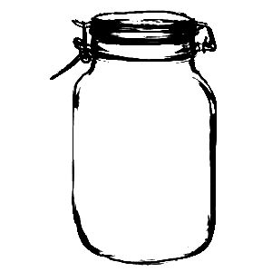 Sweetly Scrapped: More Mason Jars, Honey Jars and More.... Mason Jar Coloring Page, Ball Mason Jar Drawing, Mason Jar Illustration, Mason Jar Outline, Jar Drawing, Flowers In Mason Jars Drawing, Mason Jar Clip Art, Jar Clipart, Blessings Jar