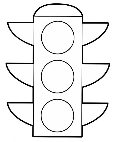 Simple Traffic Light coloring page Stoplight Craft Preschool, Traffic Light Art Preschool, Traffic Light Coloring Page, Garrett Morgan Stop Light Craft, Road Safety Activities Preschool Crafts, Stop Sign Craft Preschool, Traffic Light Craft Preschool, Traffic Light Printable, Traffic Light Activity For Kids