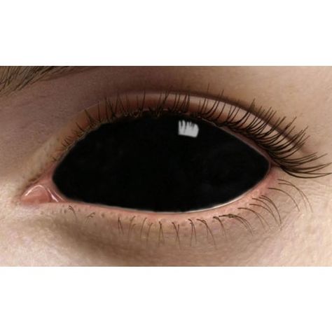 Black Sclera, Halloween Contacts | Black Sclera Lenses | Black... ❤ liked on Polyvore featuring eyes, makeup, contacts, beauty and pictures Scleral Lenses, Kohl Makeup, Sheer Makeup, Black Contact Lenses, Cold Beauty, Black Eye Makeup, Alluka Zoldyck, Colored Eye Contacts, Halloween Contact Lenses