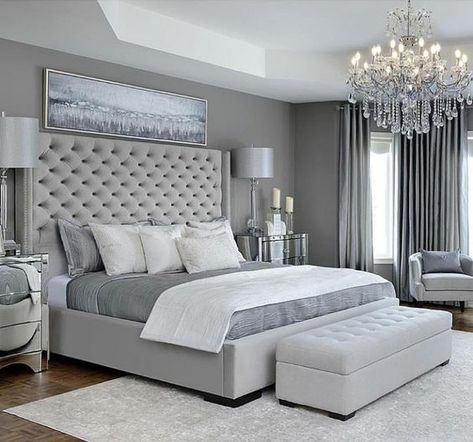 Grey Bedroom Design, Simple Bedroom Design, Sanctuary Bedroom, Gray Bedroom, Simple Bedroom, Master Bedrooms Decor, Beautiful Bedrooms, Bedroom Colors, Design Case