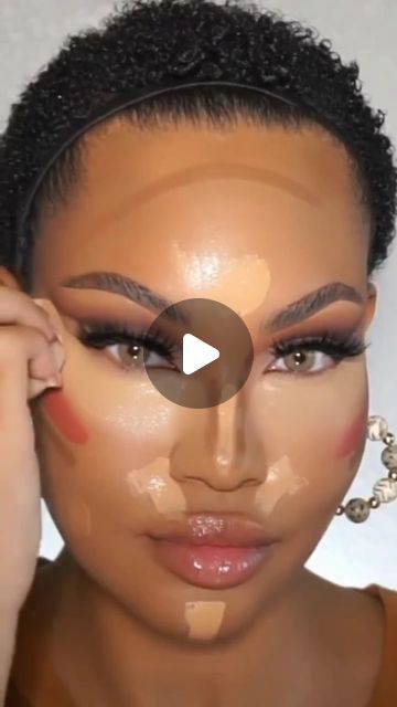 One Layer Makeup, Dark Skin Makeup Tutorial, Flawless Face Makeup, Face Beat Makeup, Eyebrow Makeup Tutorial, Contour Makeup Tutorial, Beginners Eye Makeup, Simple Makeup Tips, Eyebrow Makeup Tips