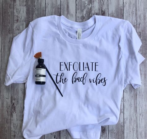 Esthetician Clothing, Esthetician Clothes, Student Vision Board Ideas, Esthetician Shirts, Esthetician Student, Esthetician Apparel, Solo Esthetician, Plasma Facial, Business Owner Shirts