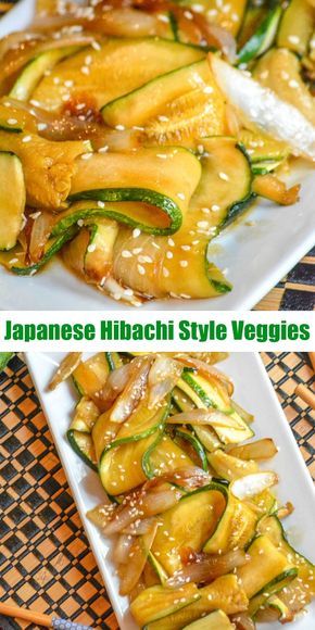 Got 15 minutes? Got some fresh zucchini & white onion? Then you’re ready to get your Asian veggie fix, at home, with these yummy Japanese Steakhouse Hibachi Style Zucchini & Onions. Hibachi Zucchini, Japanese Zucchini, Zucchini And Onions, Kare Raisu, Japanese Hibachi, Japanese Steakhouse, Fresh Zucchini, Easy Japanese Recipes, Asian Vegetables