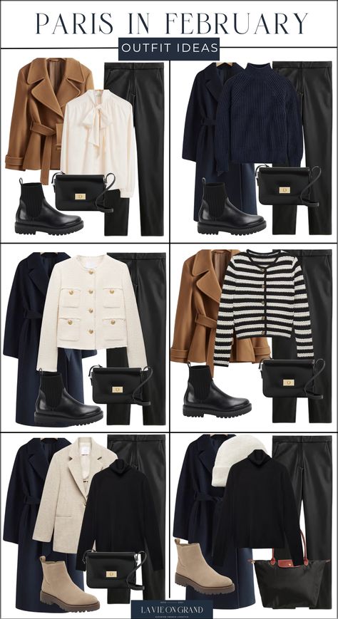 How to pack for Paris during the winter season when visiting the city of light. 22 pieces to stay warm while looking chic at the same time. What To Pack For Paris In February, How To Look Chic, Winter Outfits For Europe, Paris In February Outfits, Paris Winter Outfit Ideas, Outfits For Paris Winter, Paris In Winter Outfits, Paris Winter Outfit, Paris Fall Outfits