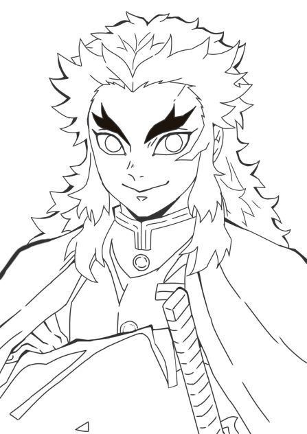 Rengoku Lineart, Demon Slayer Characters Drawing, Manga Coloring Book, Anime Lineart, Easy Pixel Art, Unique Coloring Pages, Anime Drawing Books, Body Base Drawing, Creative Drawing Prompts