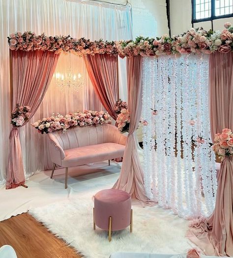 Nikkah Set Up At Home, Nikkah Decoration At Home, Nikkah Home Decor, Nikkah At Home Decor, Home Nikkah Decor, Nikah Checklist, Pakistani Nikah Decoration, Pakistani Wedding Decoration Home, Nikah Decoration Ideas At Home