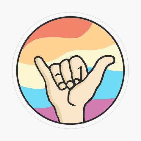 Vsco Background, Hang Loose Hand, Aesthetic Vsco, Sign Sticker, Hand Sign, Hang Loose, Aesthetic Stickers, Glossier Stickers, Transparent Stickers