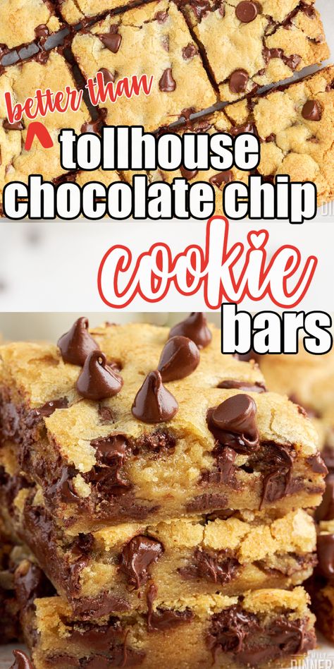 Toll House Chocolate Chip Cookies Bars, Tollhouse Chocolate Chip Cookies, Retro Desserts, Toll House Chocolate Chip, Chocolate Chip Bars, Toll House, Dessert Bar Recipe, Dessert Aux Fruits, Chocolate Chip Cookie Bars