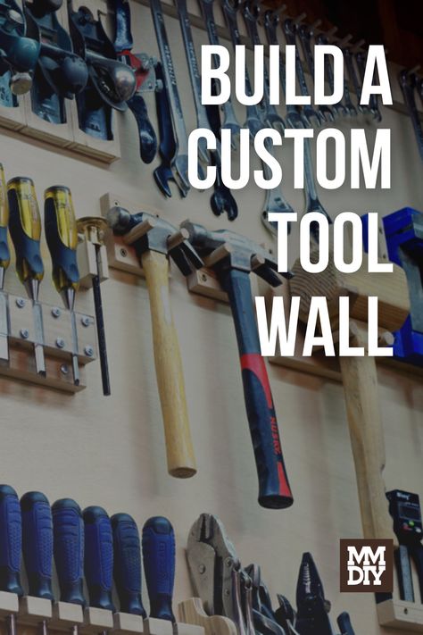 We are a big fan of this DIY guide on building your own tool wall. Every tool should have its own place and this 18 steps guide from Troy will help you create that ultimate tool wall everyone will be impressed by. Hanging Tools On Wall, Tool Wall Storage Ideas, Workshop Tool Storage Ideas, Tool Wall Storage Diy, Diy Tools Organizer, Diy Tool Storage Organizing Ideas, Power Tool Storage Diy, Tool Organization Ideas Diy, Tool Wall Organization