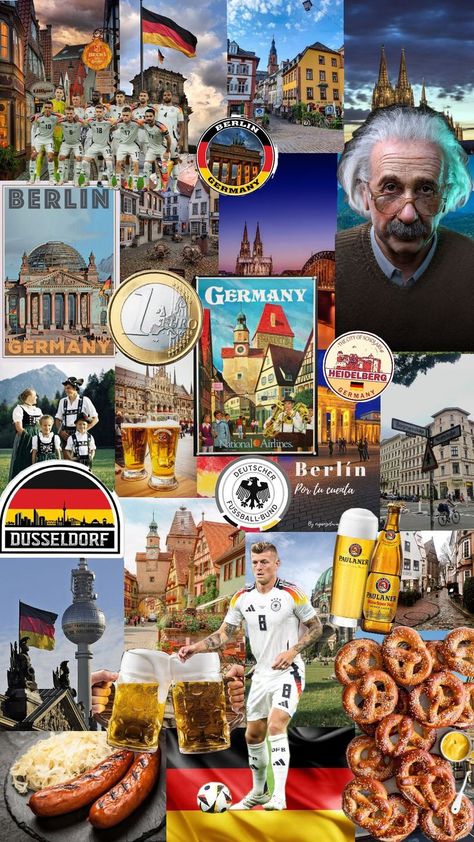 ALEMANIA 🇩🇪 Germany Collage, German Wallpaper, Germany Pictures, Science Images, German Culture, New Year's Crafts, 1960s Fashion, Space And Astronomy, Cultural Heritage