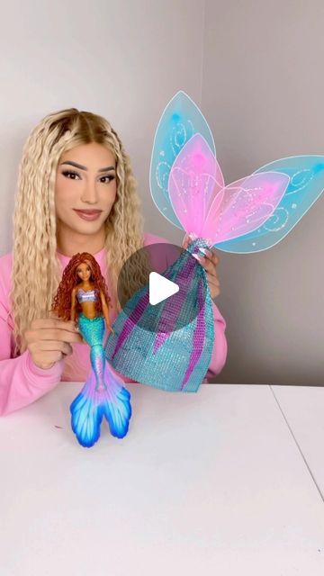 Lou Flores on Instagram: "Little Mermaid Centerpiece Idea 🧜‍♀️ #littlemermaid #mermaid #dollartree #hallebailey #mermaidparty" Mermaid Centerpiece Ideas, Little Mermaid Centerpieces, Mermaid Centerpiece, Lou Flores, Barbie Mermaid, Halle Bailey, Centerpiece Ideas, Mermaid Party, Little Mermaid