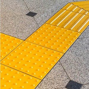 Floor Wayfinding, Blind Play, Landscape Paving, Tactile Paving, Concrete Pavement, Pavement Design, Materials Board Interior Design, Pbr Texture, Wayfinding System