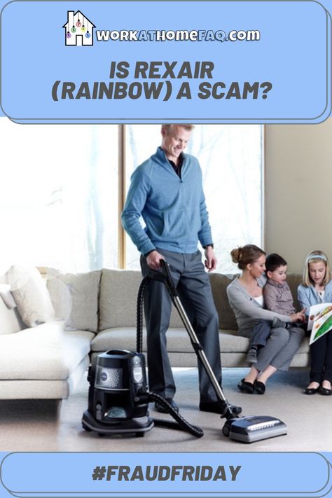 Are you curious about a career selling the Rainbow #vacuum cleaner? Hear about my experience #selling Rainbows and working with Rexair to see if it's still a good fit for you! Read more through the link here: https://www.workathomefaq.com/is-rexair-rainbow-a-scam/ Vacuum Hacks, Rainbow Vacuum Cleaner, Rainbow Vacuum, Diy Rainbow, Work At Home, The Rainbow, Working From Home, Storage Solutions, Vacuum Cleaner