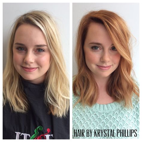 Before and after! From light blonde to strawberry blonde! Transformations at Dyer and Posta Salon! Mexican With Blonde Hair, Strawberry Blonde Hair Color, Strawberry Blonde Hair, Pinterest Hair, Brown Blonde Hair, Strawberry Blonde, Hair Envy, Grunge Hair, Ginger Hair