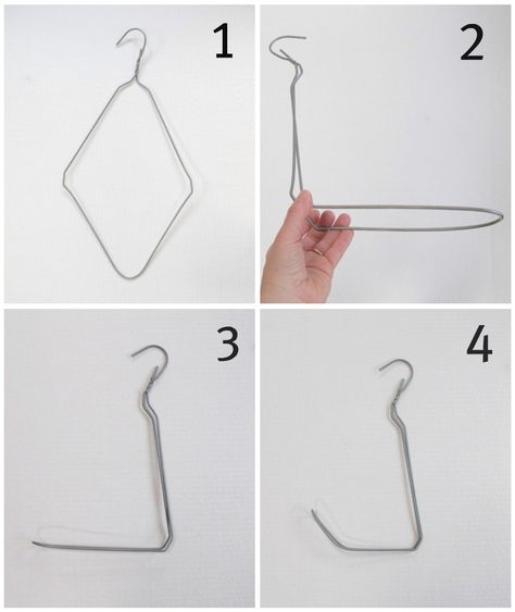 maya*made: diy: the hanger hook Diy Hooks For Hanging, Hanging Plant Propagation, Wire Hanger Crafts, Diy Garden Fence, Diy Hanging Planter, Hanger Crafts, Plant Hooks, Hanger Diy, Plant Propagation