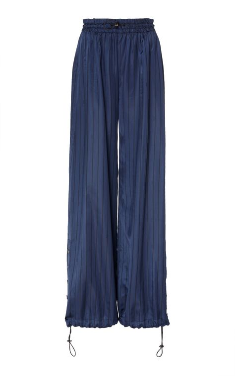 Luxury Chic Parachute Pants, Luxury Cotton Parachute Pants, Luxury Summer Parachute Wide-leg Pants, Luxury Chic Wide-leg Parachute Pants, Moda Operandi Pants, Home Wear Women Casual, Flatlay Styling, Fantasy Gowns, Blue Outfit