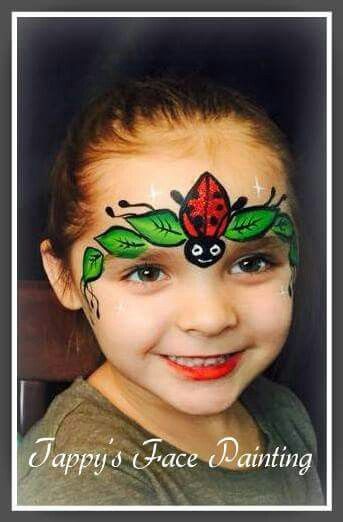 Barbara Breitung ladybug design Ladybug Face Paint, Face Painting Tips, Homemade Face Paints, Girl Face Painting, Balloon Modelling, Face Paints, Face Painting Easy, Kids Face Paint, Face Paintings