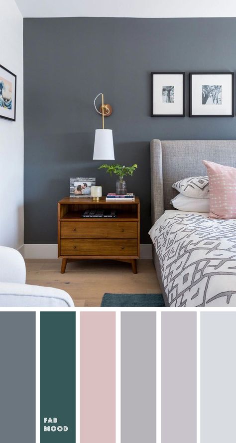 Bedroom color scheme ideas will help you to add harmonious shades to your home which give variety and feelings of calm. From beautiful wall colors... Color Shades For Bedroom, Grey Bed Colour Schemes, Colour To Paint Bedroom, Bedroom Paintings Ideas, Colour Of Bedroom Walls, 2 Color Bedroom Walls Paint Colours, Grey Colour Bedroom Ideas, Shades Of Grey Paint Bedroom, Grey Colour Wall Paint