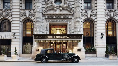 The Peninsula NYC complementary transportation in a 1934 Rolls-Royce Vintage tour of NYC Hotel Pet, Greenwich Hotel, Peninsula Hotel, Visit New York City, Nyc Hotels, New York Hotels, Hells Kitchen, Midtown Manhattan, Rolls Royce Phantom