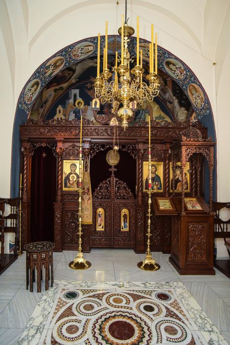 Orthodox Church Aesthetic, Orthodox Chapel, Orthodox Architecture, Ethiopian People, Church Aesthetic, Orthodox Christian Icons, Church Interior, Home Altar, Old Churches