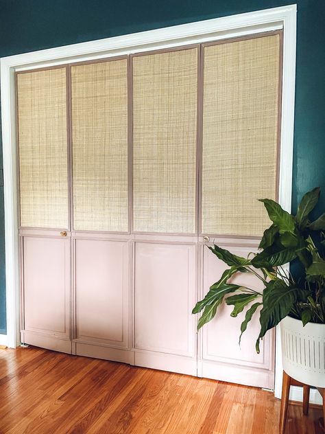 adding caning to louvered closet doors - Charming Cozy Home Louvered Closet Doors, Louver Door, Fancy Closet, Louvered Doors, New Closet, Second Story, Cozy Home, Bifold Doors, Closet Doors