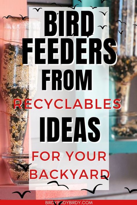 DIY Bird Feeders From Recyclables. Creating DIY bird feeders from recyclables is an eco-friendly way to attract birds to your garden while reducing waste. Use items like plastic bottles, tin cans, and old jars to craft unique and functional feeders. These projects are not only good for the environment but also provide a fun and creative activity for the whole family. Clothespin Bird Feeder, Wine Cork Bird Feeder, Driftwood Bird Feeder, Bird Feeder From Plastic Bottle, Cardboard Bird Feeder, Nut Free Bird Feeder Craft, Diy Seed Catcher For Bird Feeder, Suet Feeder Ideas, Building A Bird Feeder