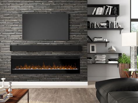 Did you Get a new TV this holiday season? An electric fireplace is less likely to generate excess heat. Some electric fireplaces are for ambiance only and they don’t produce any heat at all, while others produce a moderate amount of heat—less than 5,000 BTUs per hour. Linear Electric Fireplace, Design Camino, Bed 3d, Best Electric Fireplace, Electric Fireplace Wall, Modern Flames, Fireplace Tv Wall, Linear Fireplace, Wall Mount Electric Fireplace