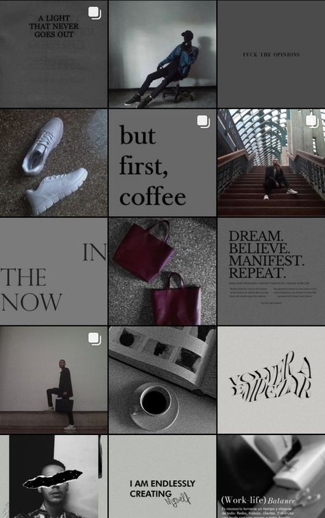 Instagram Feed Ideas Posts Business, Low Exposure Instagram Feed, Aesthetic Fitness Instagram Feed, Grey Instagram Feed, Low Exposure Aesthetic Instagram, Low Exposure Feed, Fitness Instagram Feed, Content Moodboard, Aesthetic Low Exposure