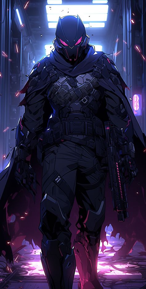 Sci Fi Mercenary Character Design, Villian Oc Male, Sci Fi Mercenary, Superhero Design Male, Vigilante Character Design Male, Cyberpunk Suit, Cyberpunk Character Art Male, Tata Harrier, Cyberpunk Character Art