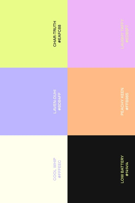 Fun Purple Color Palette, Artists Color Palette, Periwinkle And Yellow Color Palette, Brand Color Palette With Hex Codes, Funky Color Palettes, Magical Website Design, Creative Colour Palette, Purple Branding Colour Palettes, Website Color Pallete