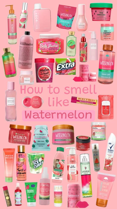 #watermelon #howtosmelllikewatermelon #watermelonaesthetic #watermelonskincare #watermelonshuffle Watermelon Skincare, Watermelon Girl, Fragrances Perfume Woman, Shower Skin Care, Body Smells, Pink Skin, Summer Scent, Sugar Body, Pretty Skin