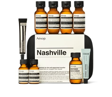 Whether your destination is Nashville or Nairobi, always travel with Aesop to ensure your grooming abroad remains impeccable. Aesop Skincare, Aesop Products, Nashville City, Beauty Branding, Kyoto Travel, Body Balm, Benzoic Acid, Body Cleanser, Travel Set