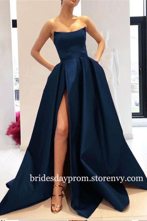 cd0dce8fca267bf1fb86cf43e18d5598desc45416656ri Burgundy Mermaid Prom Dress, Simple Party Dress, Strapless Evening Gowns, Strapless Evening Dress, Royal Blue Prom Dresses, Prom Dresses With Pockets, Evening Party Gowns, Minimalist Dresses, Satin Prom Dress