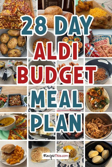 2 Week Budget Meal Plan, Also Meal Plan, $100 Aldi Meal Plan, Aldi Cheap Meal Plan, Aldi Family Meal Plan, Aldi Instant Pot Recipes, Aldi Breakfast, Aldi Healthy Meal Plan, Aldi Meals For Two