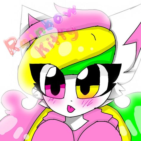 Inspired art by: Catty and Rosie Catty And Rosie, My Profile, Profile Picture, Pikachu, Art Inspiration, Kitty, Rainbow, Anime, Fictional Characters