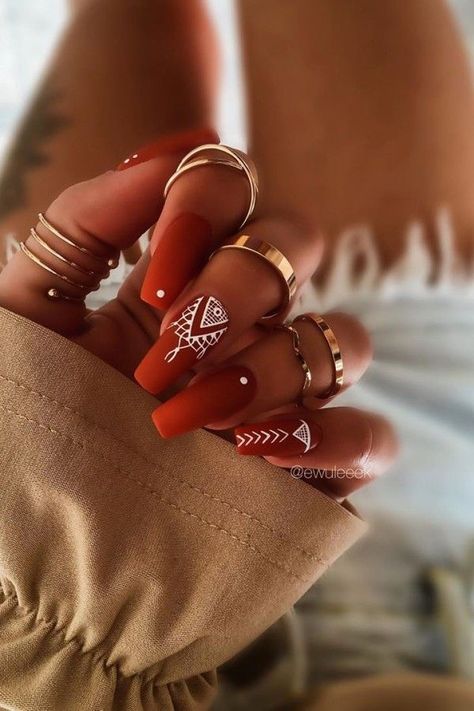 Country Nail Designs, Nail Trends Winter, Country Acrylic Nails, Winter Nails 2023, Rodeo Nails, Cowboy Nails, Indian Nails, Nail Art Designs For Beginners, Western Nails