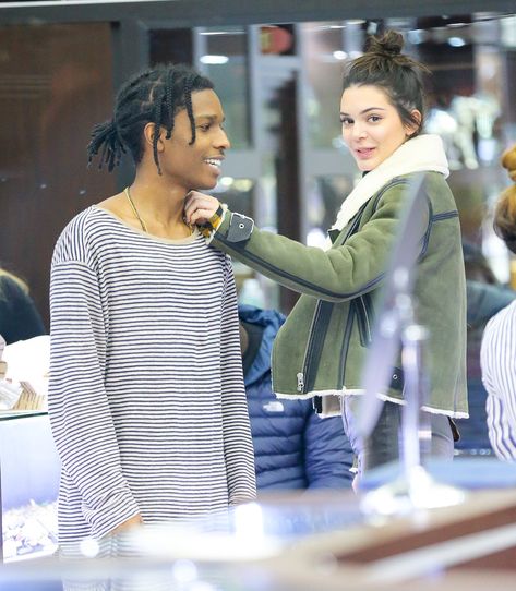 Kendall And Asap, Asap Rocky Fashion, Lord Pretty Flacko, Kendall Jenner Makeup, Pretty Flacko, Couple Fits, Asap Rocky, Nyc Shopping, Kendall Jenner Outfits