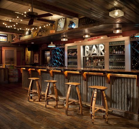 Reclaimed Furniture, Restaurant Furniture: Montana: Vinoture Saloon Ideas, Basement Bar Plans, Wine Barrel Furniture, Basement Bar Designs, Home Bar Design, Bar Interior Design, Barrel Furniture, Bar Designs, Rustic Bar