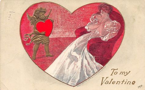 To My Valentine, Valentine Cupid, Valentine Postcards, My Funny Valentine, My Valentine, Vintage Valentines, Vintage Postcard, Vintage Cards, Be My Valentine