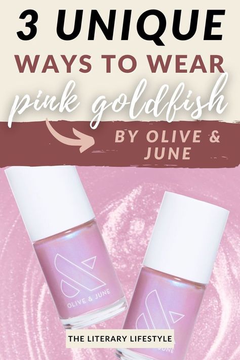 3 Unique Ways to Wear Olive & June Pink Goldfish Nail Polish Olive And June Color Combos, Olive And June Manicure Ideas, Olive June Nail Polish, Olive And June Nail Ideas, Olive And June Nail Polish, Olive And June Nails, June Colors, Nails After Acrylics, January Nails