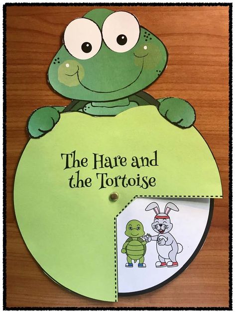 Rabbit And Tortoise Story Picture, Hare And Tortoise Story Props, Story Telling Ideas For Preschool, The Hare And The Tortoise Activities, Hare And Tortoise Story Pictures, There Is There Are, Story Telling Ideas, Story Telling For Kids, Fairy Tales Sequencing