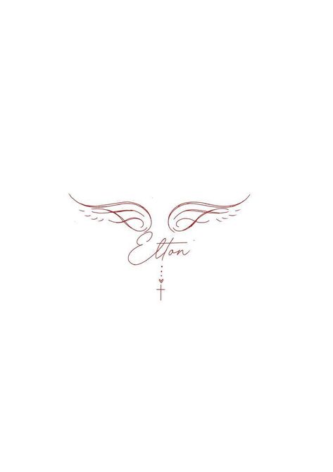 Minimalist Wings Tattoo Design, Wings Tattoo With Quote, Tattoos For Dad Memorial, Wrist Tattoos Girls, Maching Tattoos, Tiny Tats, Heaven Tattoos, Tiny Wrist Tattoos, Remembrance Tattoos