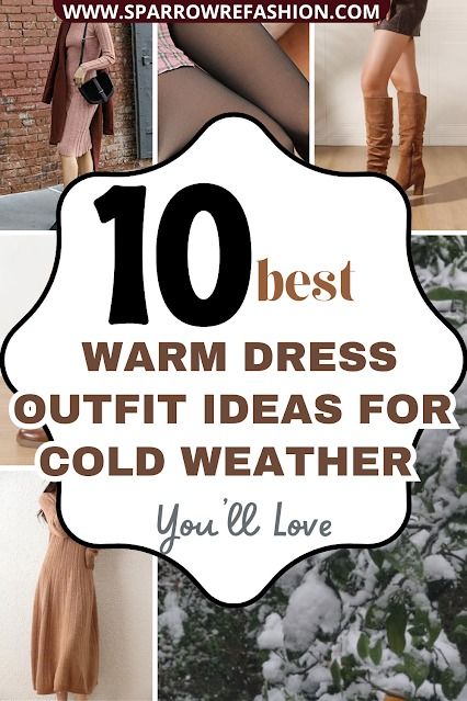 10 Best Tips on How to Wear Dresses in Winter - Sparrow Refashion: A Blog for Sewing Lovers and DIY Enthusiasts Dresses To Wear In Winter Outfit, Dresses For Winter Pictures, How To Style Dress For Winter, Winter Outfit With Dress, How To Wear Dresses In Fall, How To Wear A Summer Dress In Winter, Wearing Dresses In Winter, How To Dress For Winter, Long Dress In Winter