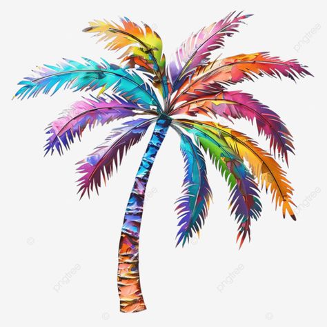 colorful painted palm tree art decor for home and office art painted palm tree colorful png Palm Tree Art, Tree Vector, Vector Infographic, Tropical Tree, Transparent Image, Office Art, Tree Art, Art Paint, Infographic Design