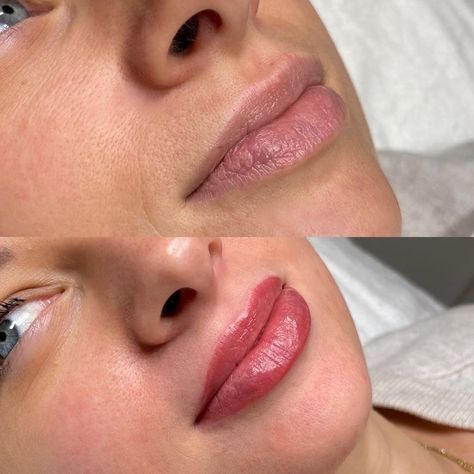 Cosmetic Lip Tattoo, Lip Permanent Makeup, Lips Inspiration, Permanente Make-up, Instagram Feed Planner, Candy Lips, Beauty Mark, Lip Tattoos, Cosmetic Tattoo