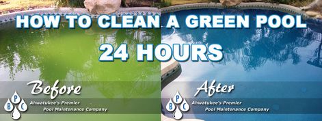 How To Clean A Green Pool Fast, Green Pool Water How To Clear, Clean Green Pool, Green Pool Water, Sand Filter, Pool Repair, Green Pool, Pool Vacuum, Pool Care